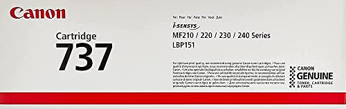Toner Canon 737 noir résout les problèmes de textes pâles sur laser