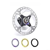 Tuerca y cubierta de anillo de bloqueo de freno de bloqueo central diseñada para juegos de ruedas Campagnolo CP con enfoque en la resistencia ligera (negro)