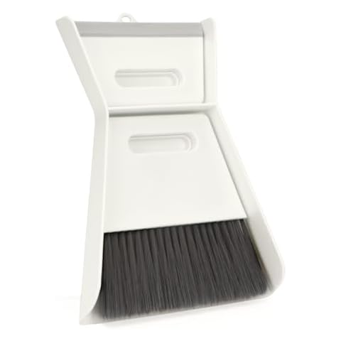 ZIIYAN Small Broom and Dustpan Set, Portable 3 in 1 Mini Squeegee Dustpan and Cleaning Brush Set for Office Cleaning, Sofa, Desk, Pet Nest etc Cover