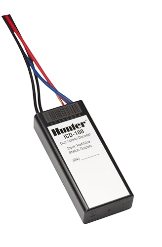 Hunter ICD100 Decoder for Acc, ACC2 Controllers, 1-Station 2-Wire Irrigation Module with Surge Protection, Sensor Input, ACC-99D Compatible, Commercial Sprinkler System Use