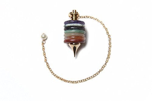 Find Something Different Encontrar Algo Diferentes Piedras Preciosas péndulo con 7 Chakra Donuts