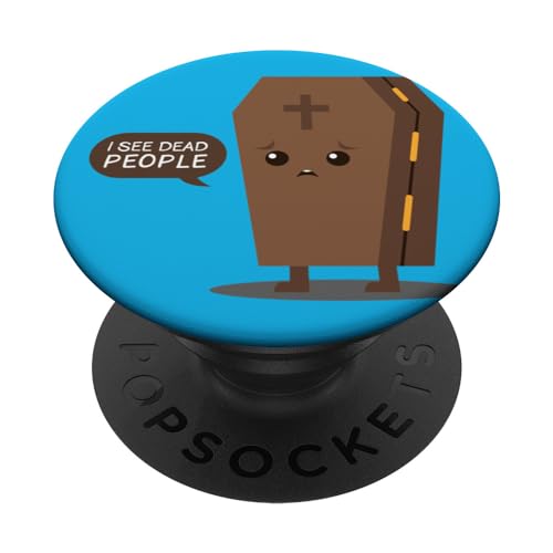 I See Dead People Cita Coffin Funeral Evil Spooky Halloween PopSockets PopGrip Intercambiable I See Dead People Cita Coffin Funeral Evil Spooky Halloween PopSockets PopGrip Intercambiable