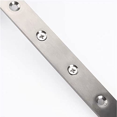4Pcs Flat Mending Plate, 12\" Flat Straight Braces Stainless Steel Straight Brackets, Mending Joining Plates Repair Fixing Bracket Connector with Screws
