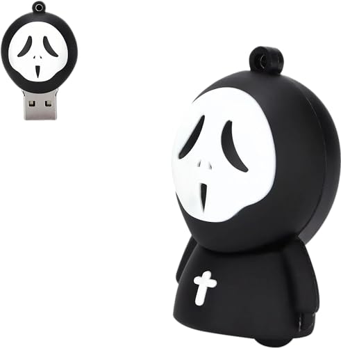 Clé USB 2.0 64 Go en silicone antichoc motif fantôme