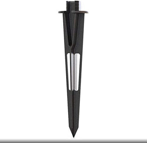 Malibu Sturdy Solid Ground Spike for Pathlight Spotlight Uplight Landscape In-ground Light Parts Metal Replacement Stake Diecast Aluminum Construction 8101-4820-01