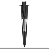 Landscape Lighting Stake Metal Outdoor Sturdy Solid Ground Spike Die-cast Aluminum for Flood Light Pathway Light In-ground Lights (1 Pack)