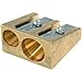 Mobius + Ruppert (M+R) Brass Artists Pencil Sharpener - choose from 4 shapes! Made in Germany - finest in the world! (603 - Double Wedge)