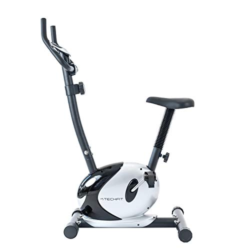 TechFit B36A Vélo d'appartement, avec Système de Freinage Magnétique, 8 Niveaux de Résistance, Volant d'inertie de 4 KG, Selle Ajustable, Affichage à 6 Fonctions