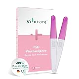 Hormontest Frauen Wechseljahre, 2x Menopause Test Zuhause – FSH Selbsttest Urin – Perimenopause Test – in 3 Minuten Klarheit – vitocare