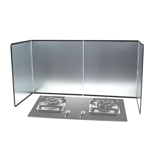 Yabauuop 油はねガード | 油はね防止シールド 折りたたみ式耐熱性 ストーブトップ フライパン用 キッチン壁面保護 - 簡単設置 料理中の清潔を維持