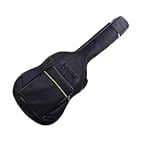 TONGIHS 1 Stück Gitarrentasche Akustikgitarre Gig Bag Guitar Case Gitarrentasche in Originalgröße mit Schultergurten für Konzertgitarre, E-Gitarre, Akustikgitarre, Westerngitarre, Akustikbass(Schwarz)