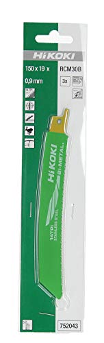 752043 Hojas Sierra séble Rcm30b Para Inoxidable 150x128 5x19 Mm Bimetalica 14 Tpi 3 Ud. Hikoki