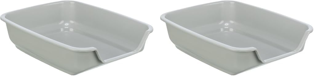 TRIXIE Nuno Litter Tray for Small Cats and Kittens – 36 x 28 x 9 cm, Random Model, Pack of 2