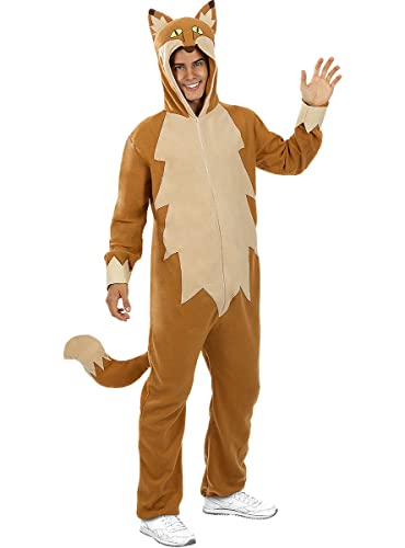 Funidelia | Déguisement renard pour femme et homme Animaux - Déguisement pour Adultes et accessoires pour Halloween, carnaval et fêtes - Taille L - XL -...