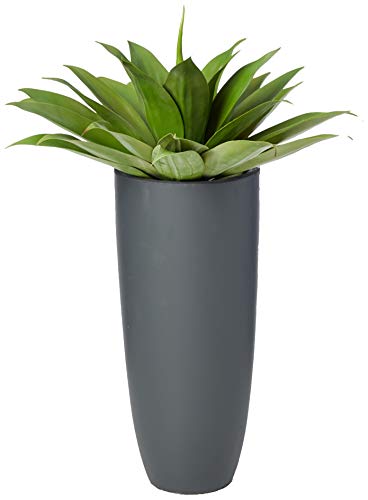 Nearly Natural 38in. Agave Artificial Plant in Gray Cylinder Planter