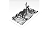 Inoxidable Fregadero Teka Bahía Plus 1C Color Inox Ref 12127001 Mueble De 90 Cm