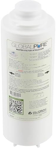 Global Industrial Global Pure Replacement Water Filter PFAS, 3600 Gal. Cap | Drinking Fountain and Bottle Fillers Replacement Filter, Cold Water Filter Only
