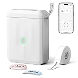 NIIMBOT D110 Étiqueteuse avec Étiquettes, Imprimante d'étiquettes Autocollante Thermique sans Encre pour Maison, Bureau, École, Organisation, Cuisine Personnalisées, Blanc