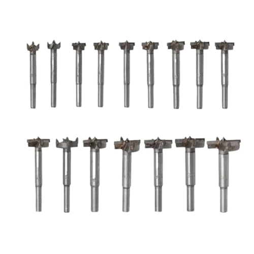 Juego de brocas para madera y metal 15-35 mm 16 piezas miniatura 1