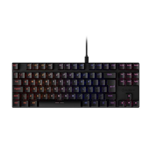 Teclado Mecânico Gamer Husky Harbor, Abnt2, Rgb, Switch Gateron Red, Hotswap, Preto - Htg210ptvr