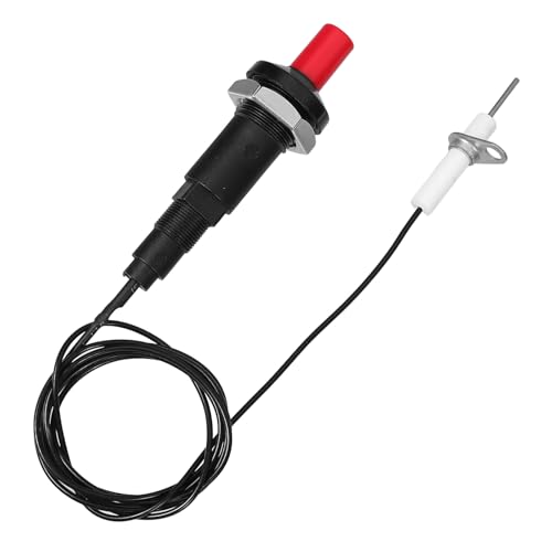 SHINEOFI Kit Encendedor Piezoeléctrico con Botón Pulsador para Cocina y Chimenea Ignición Eléctrica con Aguja para Estufa Compatible con Gas Natural y Barbacoa Portátil y Fácil de Usar