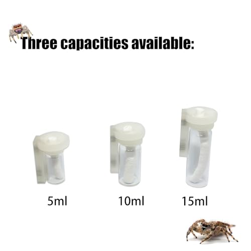 Jumping Spider Water Dispenser, Magnetic Hanging Feeder,Suitable for Jumping Spiders,Tarantulas, Praying Mantises,Arboreal Animals, and Other Small Animal Enclosure Accessories (Transparent, 10ML) by Daerky - Image 6