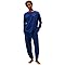 Tommy Hilfiger Uomo Set Pigiama Jersey Pj Set Cuffed Lungo, Blu (Preppy Navy), L