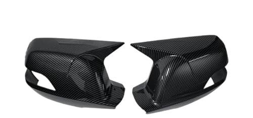 Coque rétroviseur CRV adhésive look carbone forme corne aérodynamique