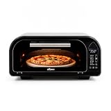 Nilson Life Horno para Pizza 12L, Compacto, 2000W, 7 Programas de Cocción, Display LED, NPM2000DP, Termostato Ajustable, Temperatura Máxima 350º, Temporizador, Incluye Piedra de Pizza