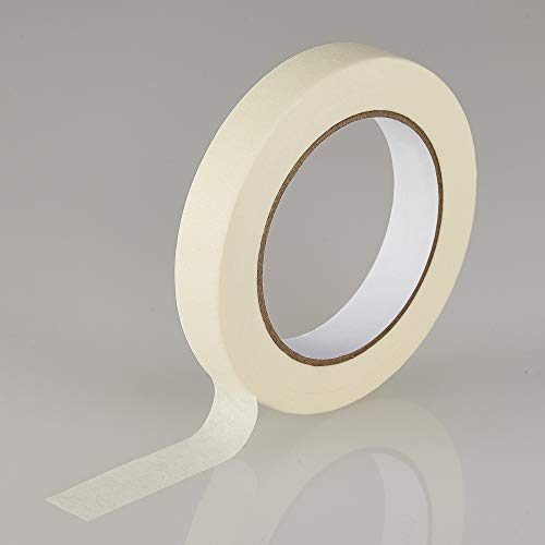 Lichamp Masking Tape 10 Pack General Purpose Beige White Color, 0.75 Inch X 55 Yards X 10 Rolls (550 Total Yards), For Painting, Home, Office, School Stationery, Arts, Crafts Etc. (3004) #TOP3