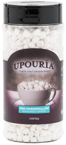Upouria Mini Marshmallows Shakeable Topping, 2.5 Ounce Jar #TOP20