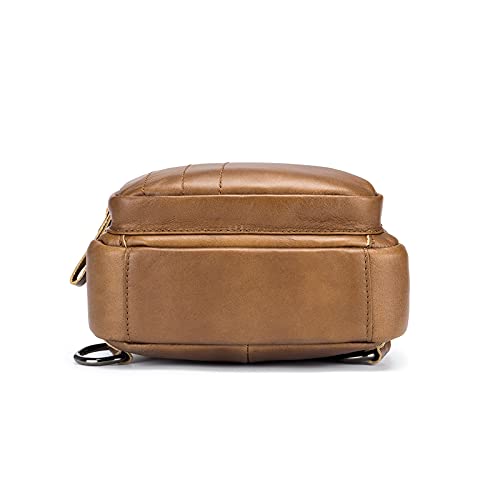 Nefli Lederen Mannen Borsttas Reizen Anti-Diefstal Sling Tas Grote Capaciteit Persoonlijkheid Multifunctionele Casual Schoudertas voor Werk Zakelijke Wandelen - Image 6