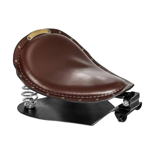 Asiento individual de cuero con muelles para absorber impactos en Sportster