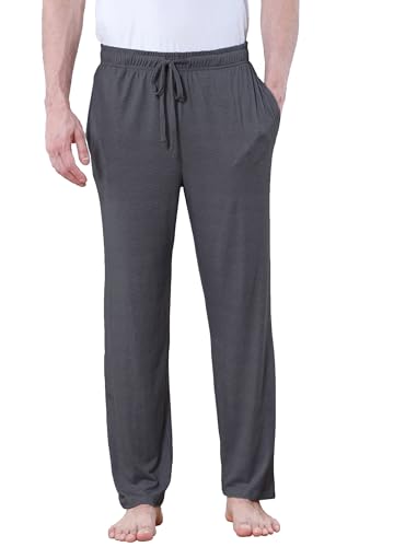 DITOK Men's Lightweight Pajama Pants Soft Lounge Sleep Joggers Adjustable Drawstring & Pockets...