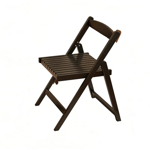 Chaise pliante bois hêtre massif avec siège ergonomique portable pour repas
