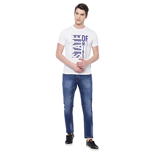 Image of Duke Stardust Men Half Sleeve Cinnamon Cotton T-Shirt