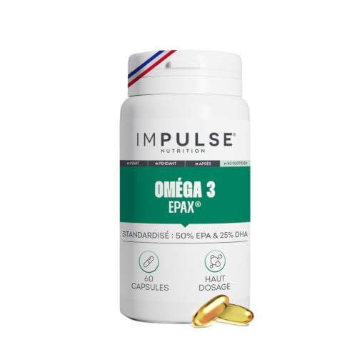 Impulse Nutrition - Oméga 3 EPAX® - 1000mg EPA, 500mg DHA - Cure 30 jours