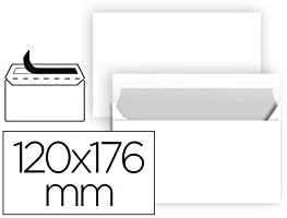 Liderpapel SB88 - Pack of 25 Envelopes, 120 x 176 mm, White