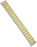 Speidel Watch Band FLEX Expansion Stretch Metal Two Tone fits 10mm to 14mm - Spring Bars included