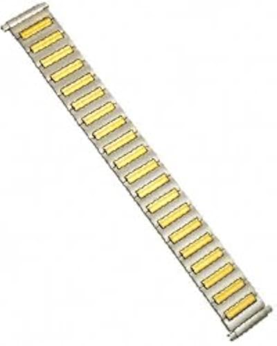 Speidel Watch Band FLEX Expansion Stretch Metal Two Tone fits 10mm to 14mm - Spring Bars included