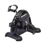 Sparnod Fitness SMB-475 Arm & Leg Mini Exercise Bike with LCD Display, Adjustable Resistance, Portable Under Desk Pedal Exerciser for Home & Office Workout, Compact Steel Frame, 120kg Capacity