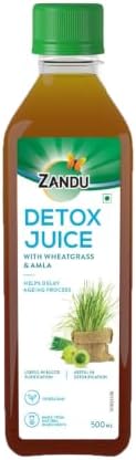 ZANDU Detox Juice 500ml | Rich in Vitamin C, Helps with Body Detox and Blood Purification | 100% Ayurvedic and Natural