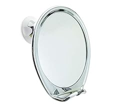 JiBen Fogless Shower Mirror with Power Locking Suction Cup, Built-in Razor Hook and 360 Degree Rotating Adjustable Arm, Per…