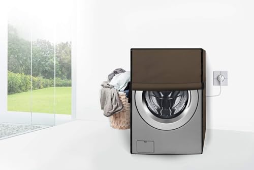 Image of Wings Star Front Load Washing Machine Cover Suitable for Bosch 5.5 kg, 6 kg (50X63X81 CMS, Beige)
