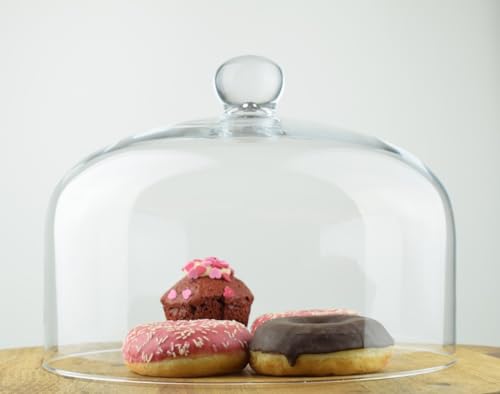 EMH Handmade: Campana in vetro con pomello, 22 x 29,5 cm