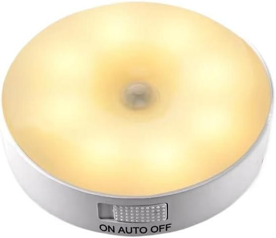 Luz del sensor de luz nocturna interior USB con sensor de movimiento, lámpara LED con interruptor, luces inductoras Recargables para Cocina,