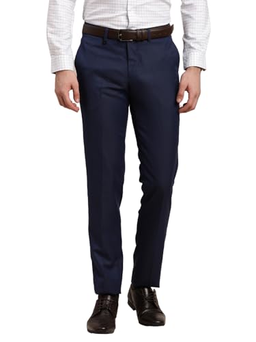 Pantalon formel bleu marine homme stretch anti-pli pour rester élégant sans effort