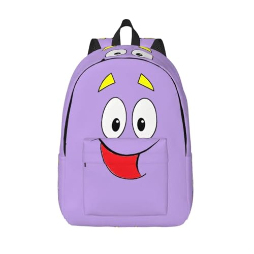HFDGFJKKL Sac à dos Doras L’explorateur Mode Léger Étudiant Randonnée Voyage Sac à dos pour hommes Femmes Ordinateur portable Toile Cadeaux d’Halloween et de Noël