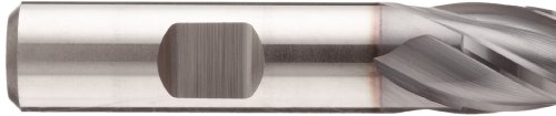 Niagara Cutter 17016408 Cobalt Steel Square Nose End Mill, Inch, Weldon Shank, TiCN Finish, Finishing Cut, 30 Degree Helix, 4 Flutes, 2.4375' Overall Length, 0.281' Cutting Diameter, 0.375' Shank Diameter