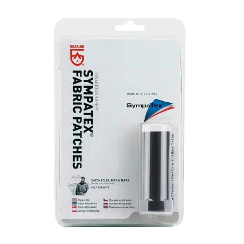 Gear Aid Unisex – Erwachsene Tenacious Tape Sympatex Kleben, Schwarz, Einheitsgröße EU